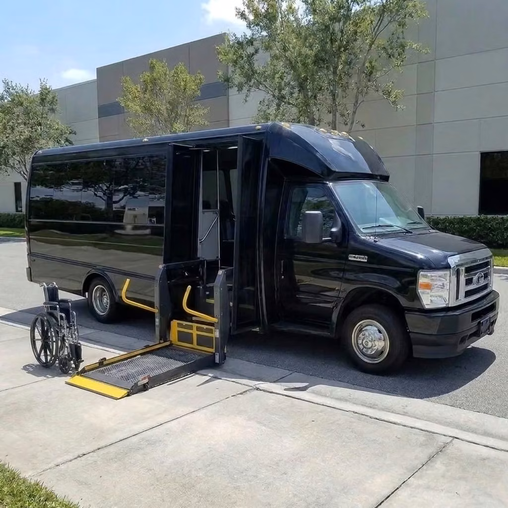 crown point 18 passenger minibus wheelchair lift