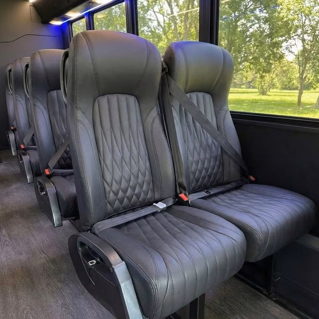 crown point 20 passenger minibus high back seats