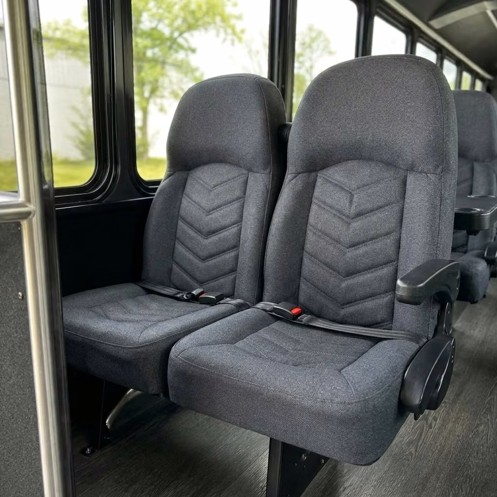 crown point 25 passenger minibus high back seats