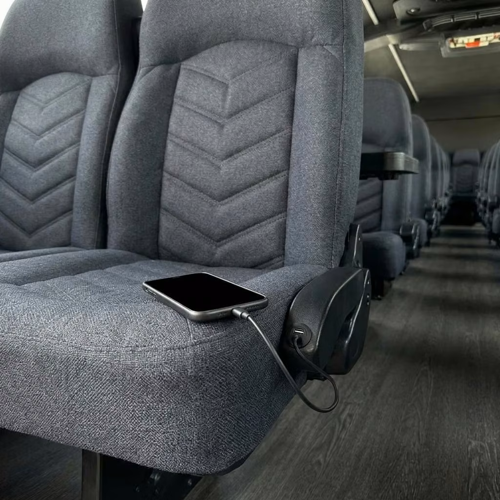 crown point 25 passenger minibus usb charging