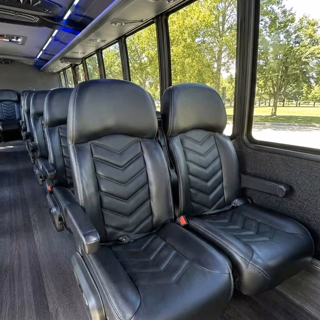 crown point 28 passenger minibus seating
