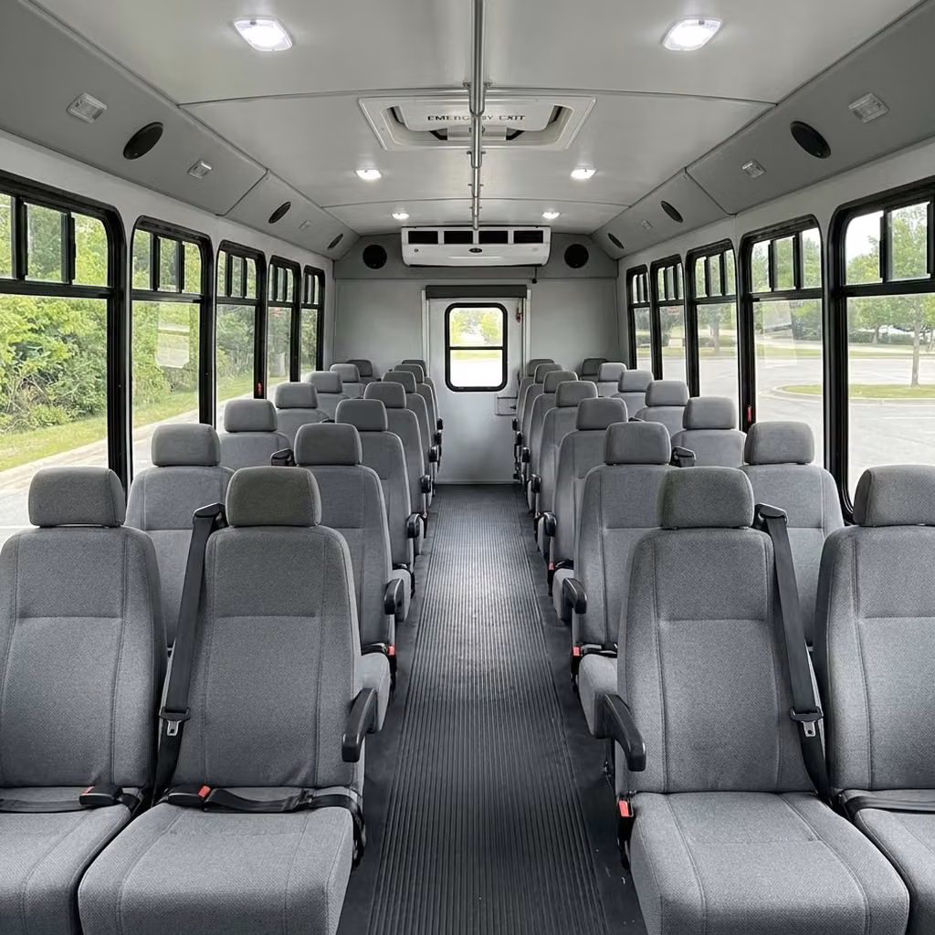 crown point 30 passenger minibus seating