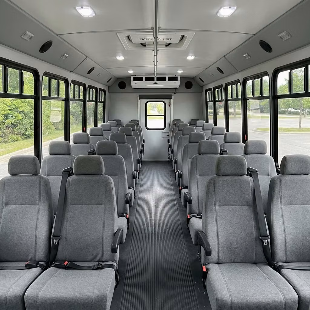 crown point 35 passenger minibus seating