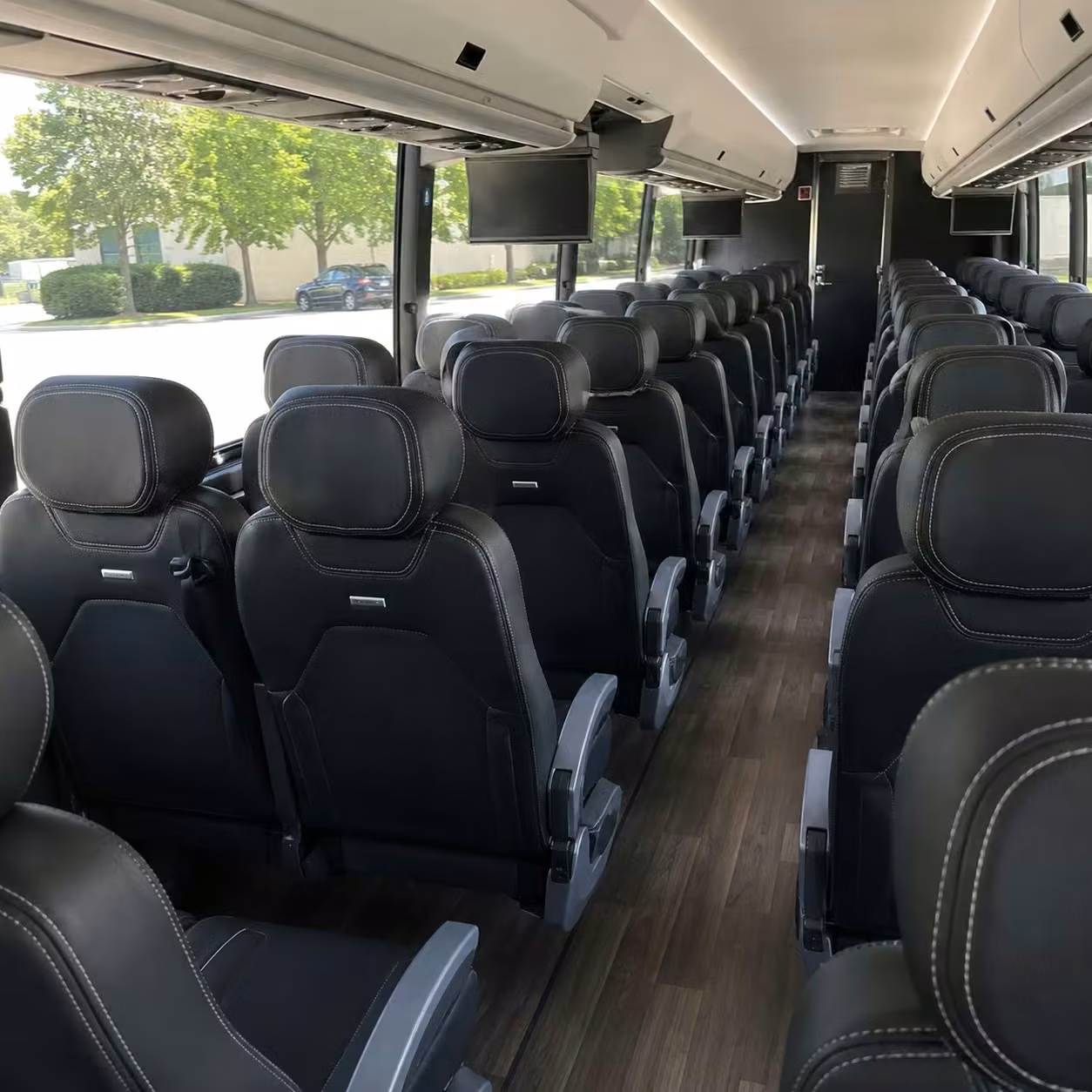 crown point charter bus interior 1