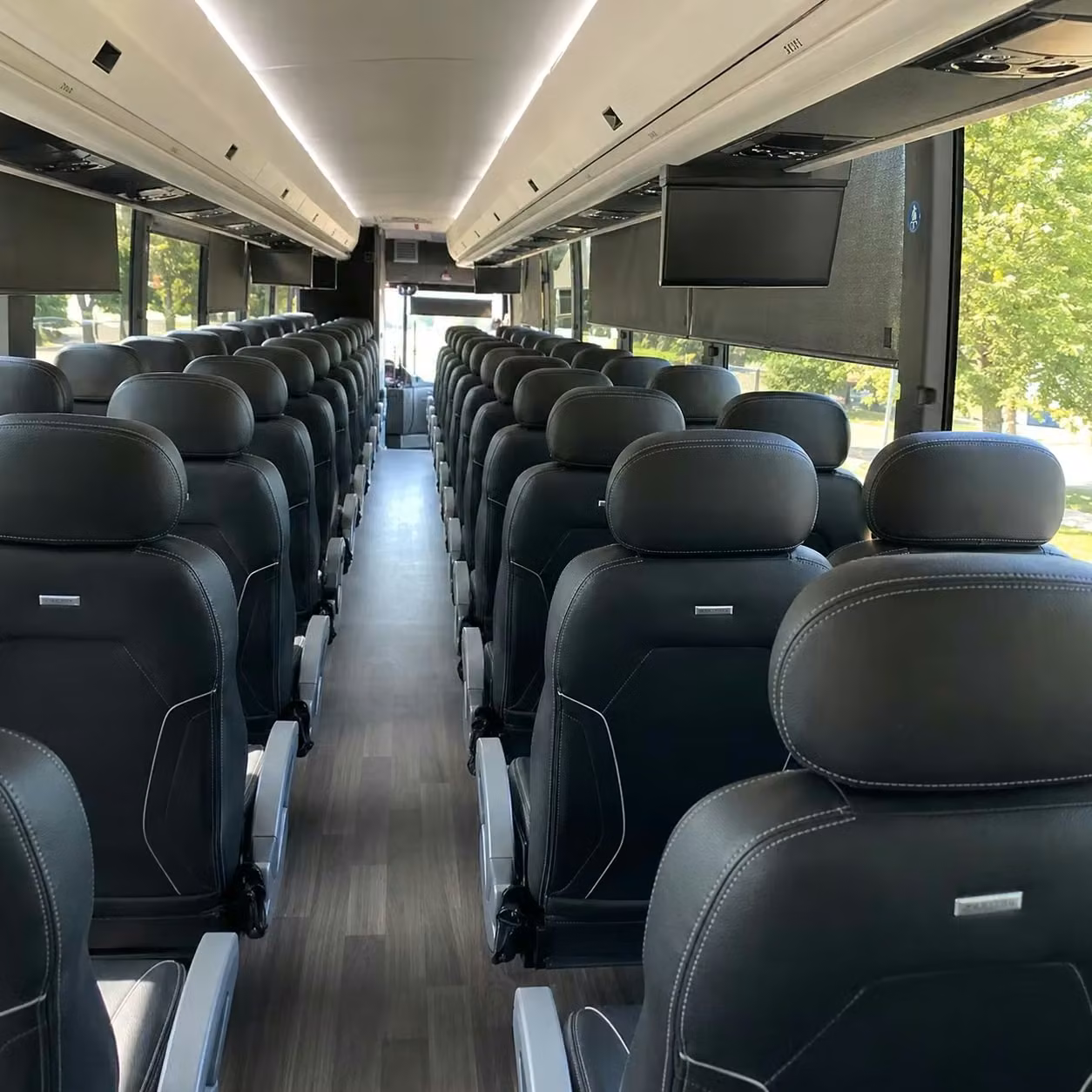 crown point charter bus interior 3